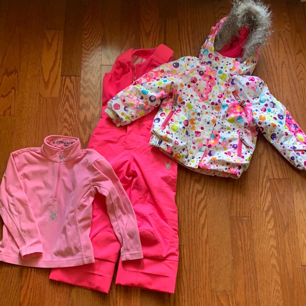 Spyder Grow With Me Ski Suit & fleece pullover